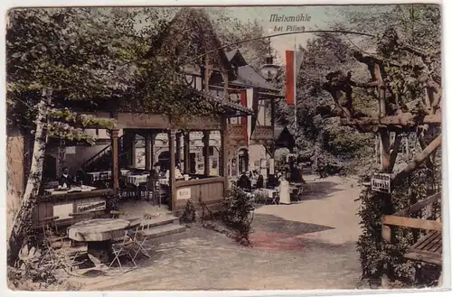 08645 Ak Restaurant Meixmühle bei Pillnitz um 1910