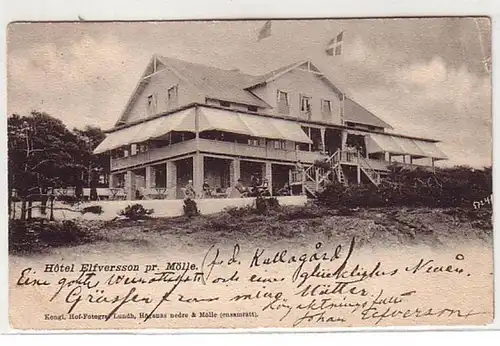 08635 Ak Hotel Elfverson pr. Mölle Suède 1902