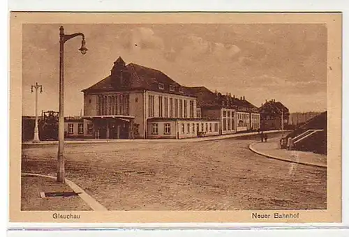 08623 Ak Glauchau neuer Bahnhof um 1930