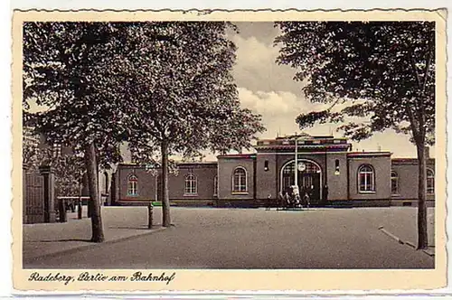 08620 Ak Radeberg Partie am Bahnhof 1936