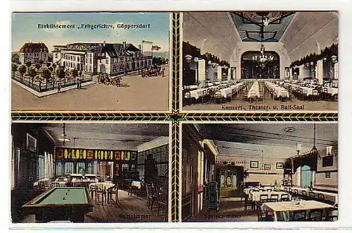08615 Ak Göppersdorf Etablissement "Herbgericht" 1918