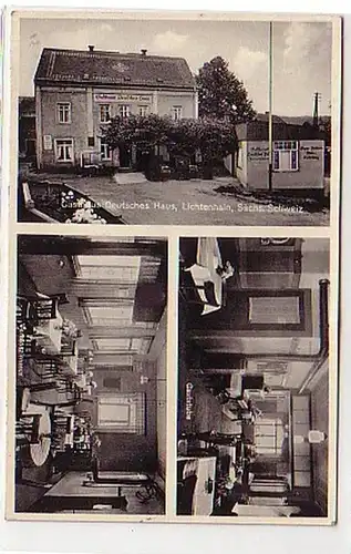 08601 Multi-image Ak Lichtenhain Suisse saxonne 1939