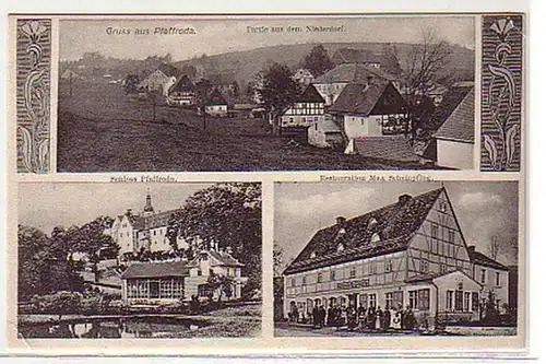 08599 Ak Gruß aus Pfaffroda Restauration um 1910