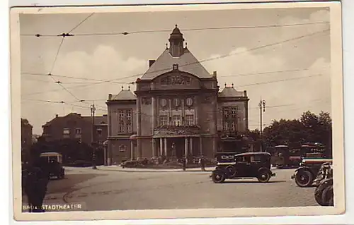 08595 Foto Ak Brüx in Böhmen Stadttheater 1938