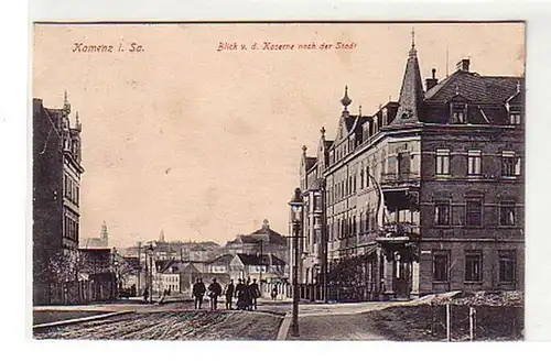 08585 Feldpost Ak Kamenz Blick von der Kaserne 1915