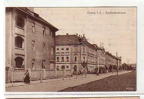 08577 Ak Coswig in Sachsen Kurfürstenstrasse 1926