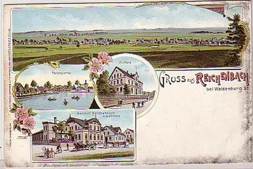 08537 Ak Gruß aus Reichenbach bei Waldenburg in Sa.1900