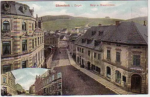 08501 Ak Eibenstock im Erzgebirge Apotheke um 1910