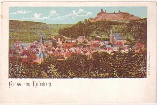08497 Ak Gruss de Kulmbach Vue totale vers 1900