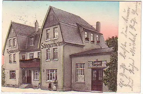 08494 Ak Taura Restaurant Sängerheim & Kino Salon 1914