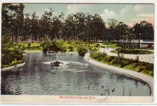 08484 Ak Montevideo Uruguay Lago del Prado 1910