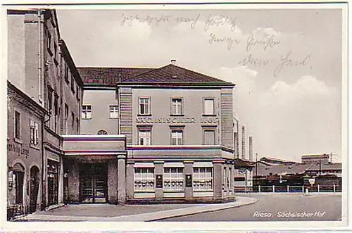 08466 Ak Riesa Hostal Hotel Sächsischer Hof 1932
