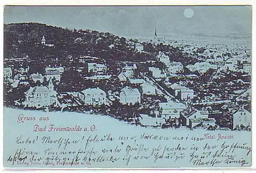 08418 Carte de la Lune Salutation de Bad Freienwalde 1904