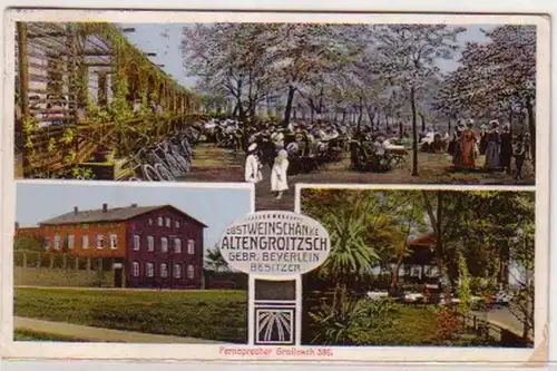 08405 Ak Obstweinschänke Altengroitzsch 1915