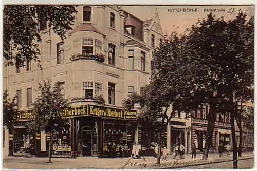 08404 Ak Wittenberge Geschäft in der Bahnstrasse 1911