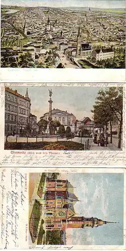 08385/3 Ak Chemnitz St. Lukas Kirche usw. um 1910