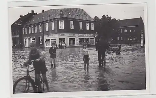 08383 Foto Ak Feinkost Flügel Hochwasser am 31.7.1951