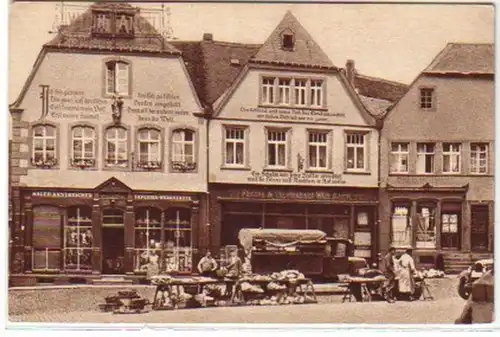 08382 Ak St. Wendel Häuser am Domplatz um 1930