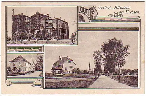 08378 Mehrbild Ak Gasthof Altenhain bei Trebsen 1924