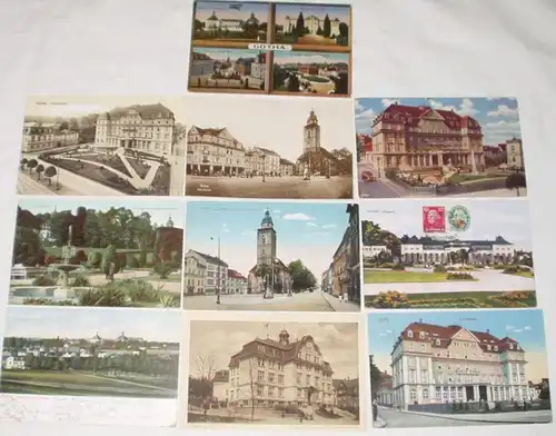 08370/10 Ak Gotha Schloßhotel, Neumarkt usw. um 1920