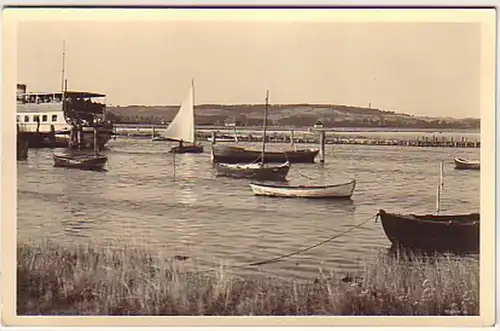 08346 Ak Am Hafen zu Vitte Hiddensee 1953