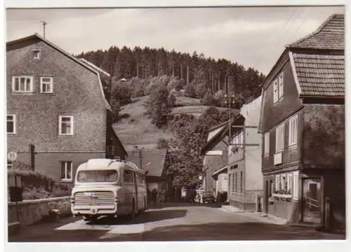 08341 Ak Giessübel Thüringer Wald mit altem Autobus