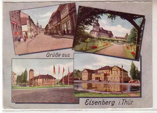 08318 Multi-image Ak Salutations de Eisenberg en Thuringe 1964