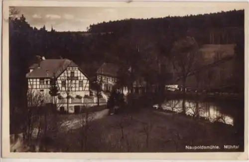 08274 Ak Waldhaus Naupoldsmühle im Mühltal 1934
