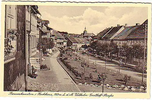 08243 Ak Benneckenstein Wilhelm Gustloff Straße um 1940