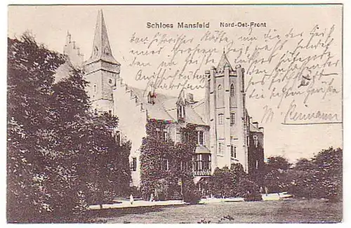 08238 Ak Schloss Mansfeld Front Nord-Est 1914