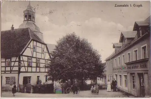 08233 Ak Lauenstein Hostal aux 3 Linden 1920