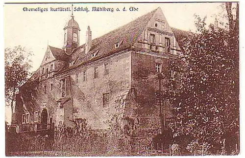 08230 Ak Mühlberg à l'Elbe Schloss vers 1930