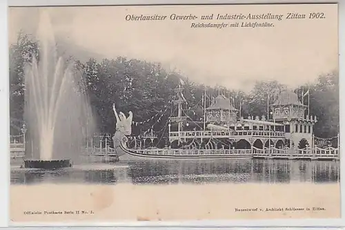 08225 Ak Zittau Oberlausitzer Exposition industrielle et commerciale 1902