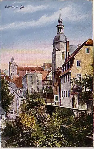 08206 Ak Colditz en Saxe Vue de la ville vers 1920