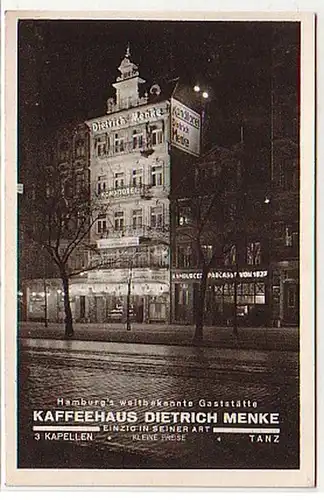 08202 Ak Hamburg Kaffeehaus Dietrich Menke vers 1930
