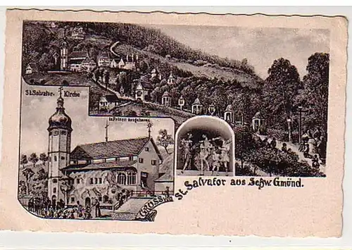 08196 Ak Salutation de Saint-Salvator de Schw. Günd 1942