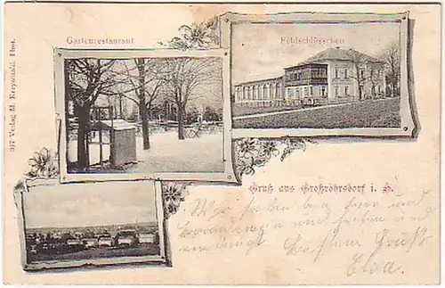08185 Ak Gruß aus Großröhsdorf in Sachsen 1908