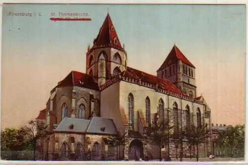 08177 Ak Strasbourg I.E. St. Thomaskirche vers 1915