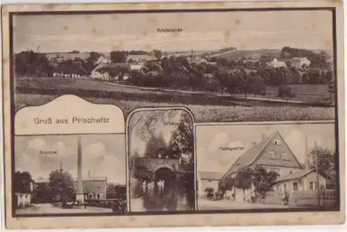 08175 Mehrbild Ak Gruß aus Prischwitz Brauerei usw.1916