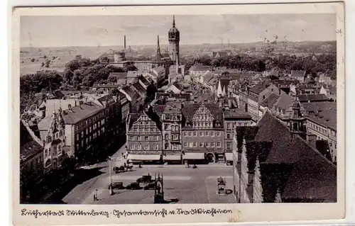 08165 Ak Lutherstadt Wittenberg Vue d'ensemble 1940