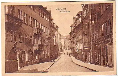 08158 Ak Nuremberg Karlstrasse vers 1930