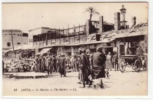 08108 Ak Jaffa Tel Aviv Israel der Markt um 1920