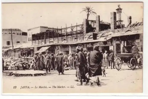 08108 Ak Jaffa Tel Aviv Israël le marché vers 1920