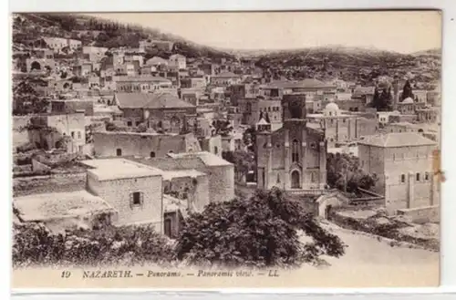 08105 Ak Nazareth Israel Panoramablick um 1920
