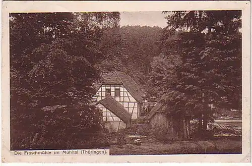 08086 Ak die Froschmühle im Mühltal Thüringen 1914