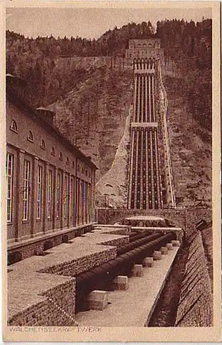 08083 Ak Walchensee Kraftwerk am Kochelseen 1930