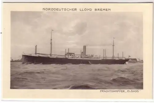 08080 Ak Frachtdampfer "Elsass" um 1920