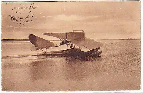 08056 Feldpost Ak A.E.G. Flugboot 1916