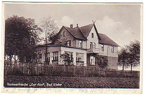 08040 Ak Bad Elster Fruit d'été "Zur Alm" 1935