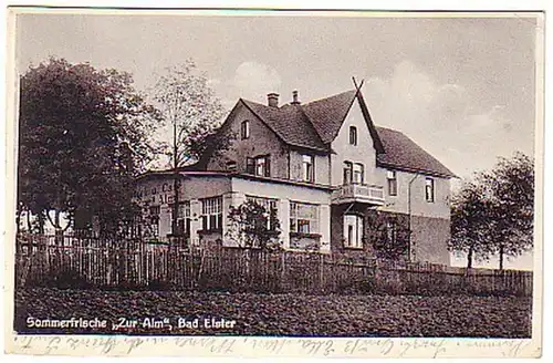 08040 Ak Bad Elster Sommerfrische "Zur Alm" 1935